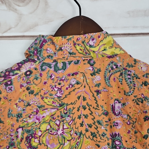 ETRO Multicolor Paisley & Floral Button Down Shirt - Size 40 - Picture 10 of 15
